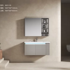 Оптовые ванны и шкафы для ванной комнаты, серый медицинский шкаф для ванной комнаты с зеркалом