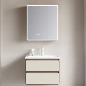 浴室、SPC の浴室の虚栄心のミラーの習慣のための卸し売りキャビネット