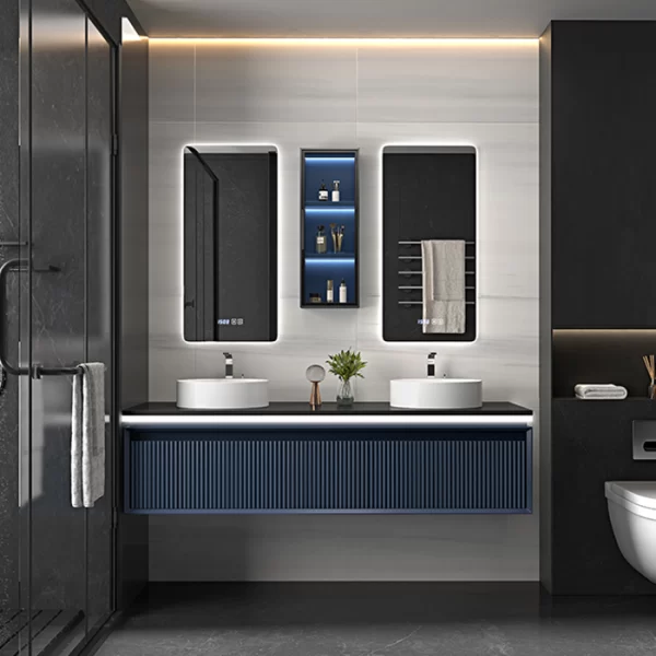 Custom Bathroom Cabinets with Mirror