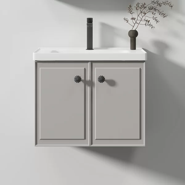 大量購入グレーのバスルームキャビネット