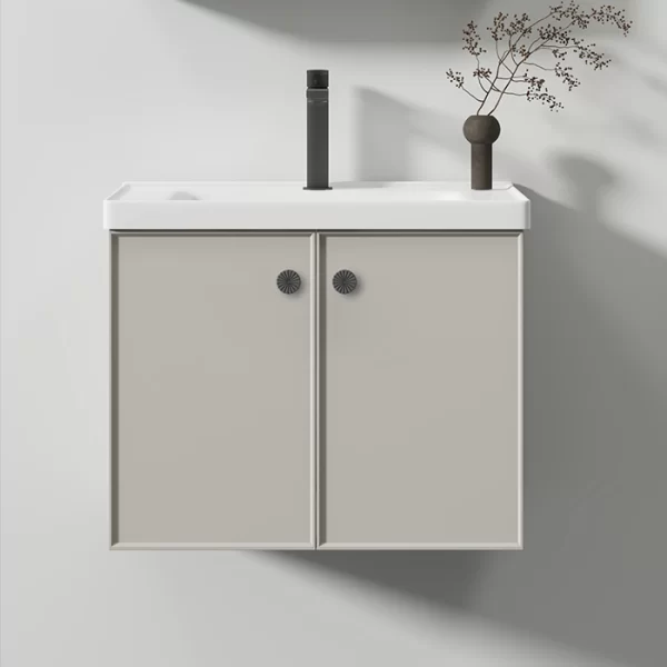 Compras a granel mueble baño principal gris