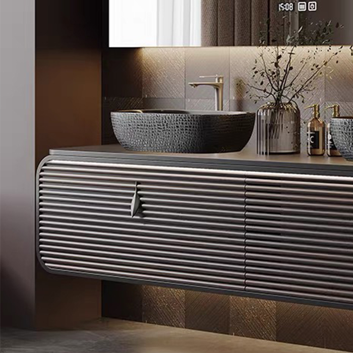 Custom Solutions Cabinet Vanity with Grey Color