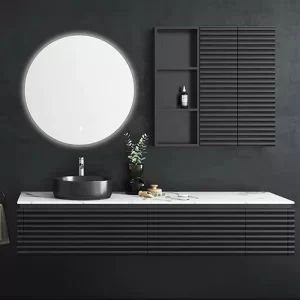 工場で作られたカスタムバスルームキャビネット洗面台