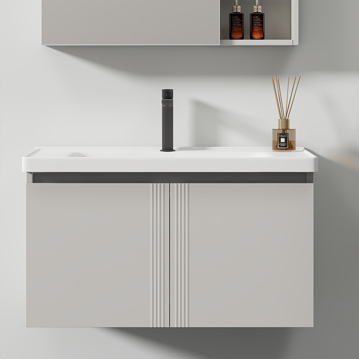 Factory wholesale gray bathroom cabinet