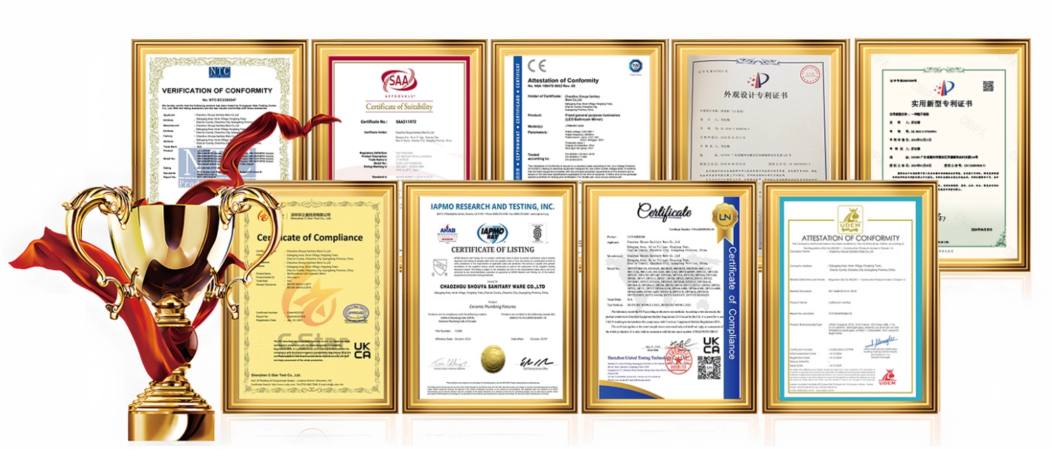 Certificación mundial de exportación de cuartos de baño