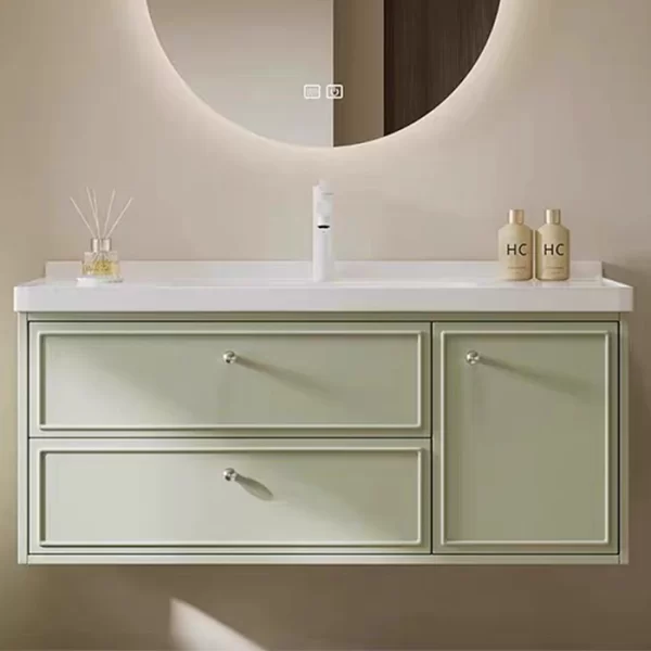 ODM Armoire de toilette avec porte et tiroirs