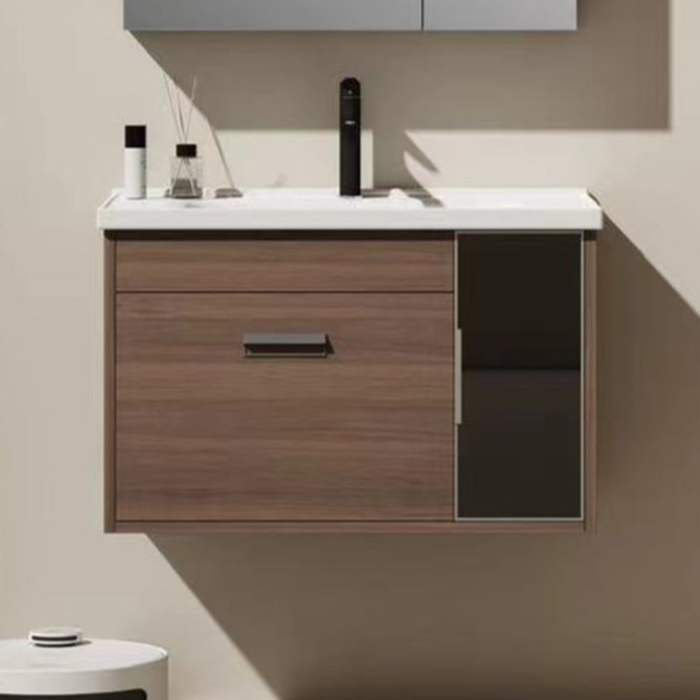 OEM dark brown bathroom cabinet