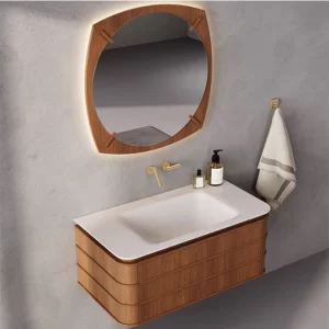 Оптовая продажа 80CM фанеры Ванная комната Vanity Cabinet