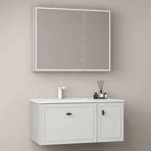 Оптовая продажа белых шкафов для ванной комнаты