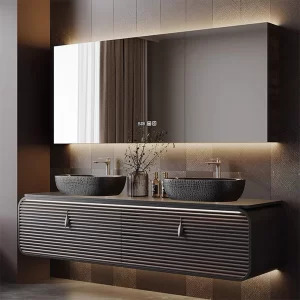 Оптовая продажа Тумба для ванной комнаты с зеркалом