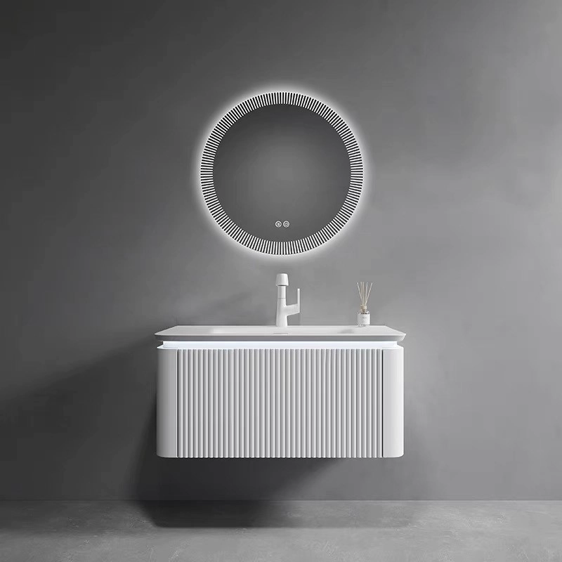 Cómo elegir el gabinete de baño de color blanco y gris