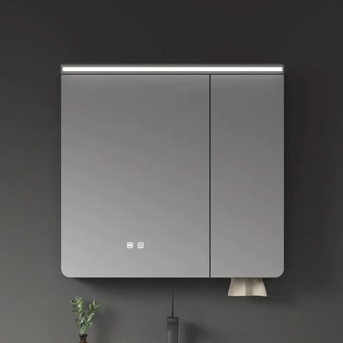 Custom Bathroom Cabinet with Mirror 3D Graphic Finish Wall Mounted Design in Bulk – Image 3