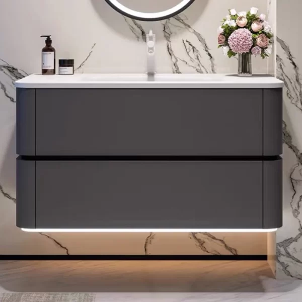 OEM gray bathroom cabinet