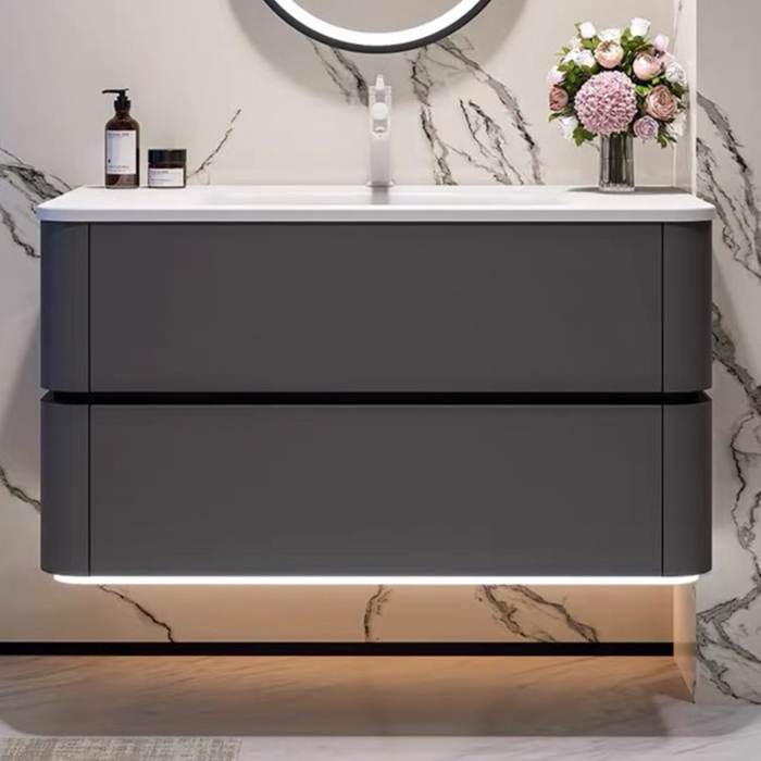 OEM gray bathroom cabinet