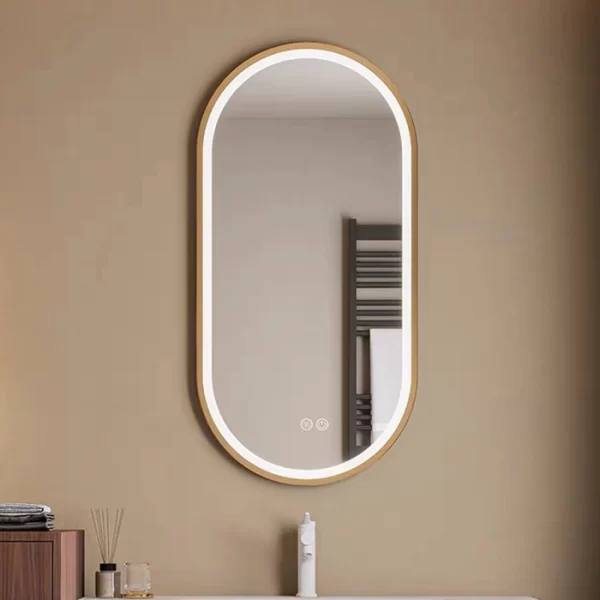 卸し売りブラウンの浴室の虚栄心、OEM の引出しの合板が付いている現代浴室ミラーのキャビネット