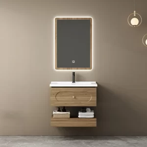 ミラー付きバスルームキャビネット