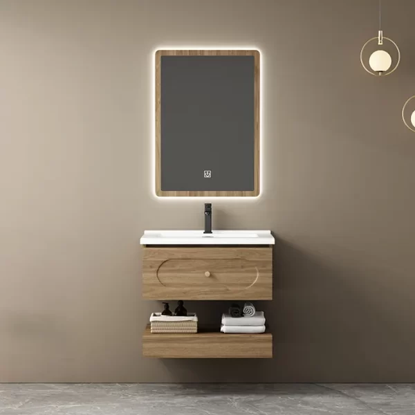 ミラー付きバスルームキャビネット