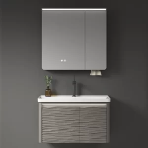 卸売供給ポリ塩化ビニールの浴室のキャビネットの虚栄心