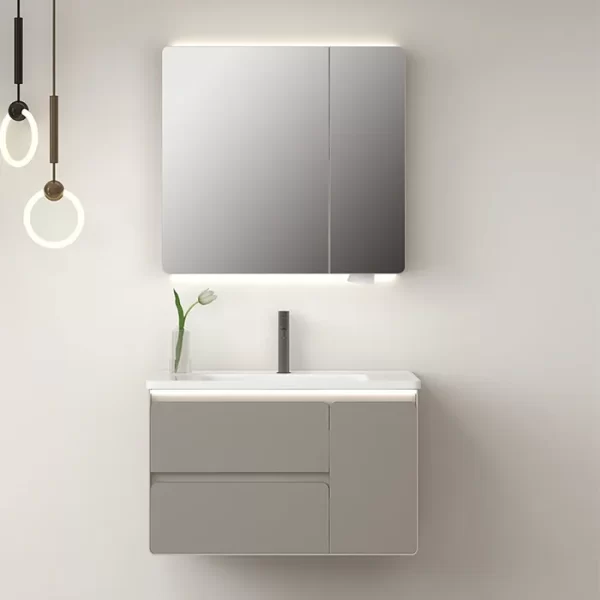 suministro directo por el fabricante de madera contrachapada mueble de baño vanidad