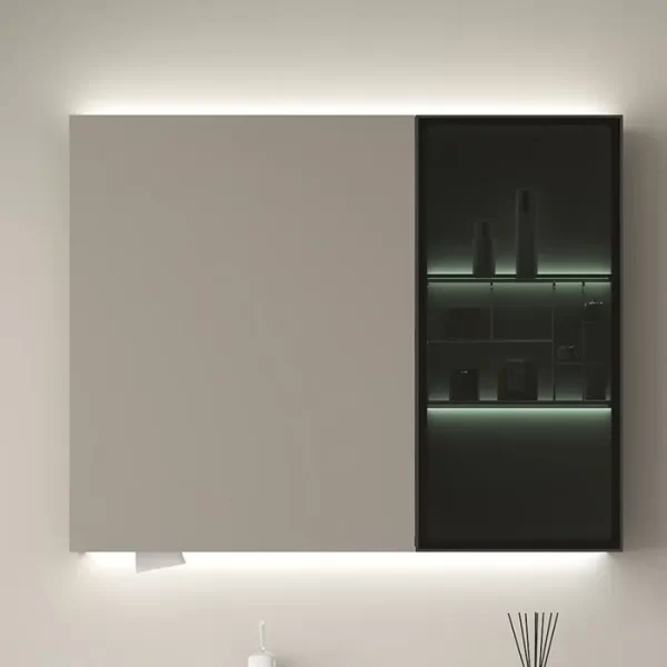 OEM плавающий ванная комната тщеславие с раковиной, зеркало шкаф с ящиками ванная комната оптом