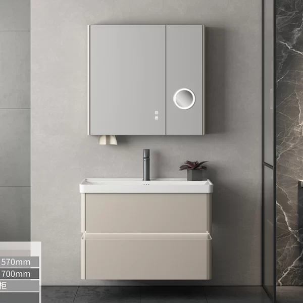 خزائن حمام مخصصة مع مرآة