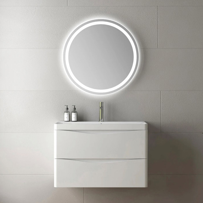 حوض غسيل مخصص مع حوض غسيل بمرآة لحمام الفندق