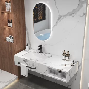 OEM bathroom vanity rock slate glossy finishing combination