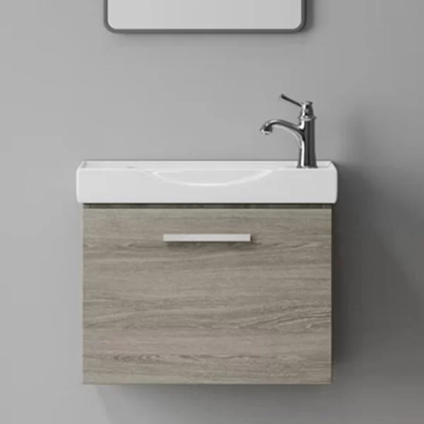 まとめ買い ライトグレー木目調キャビネット