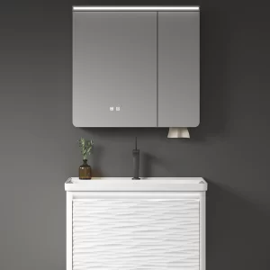 оптовая поставка современный минималистский ПВХ ванная комната шкаф тщеславия