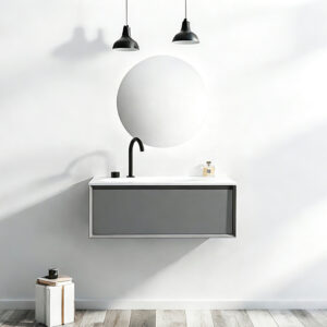 Solutions sur mesure Armoire de salle de bain avec tiroirs