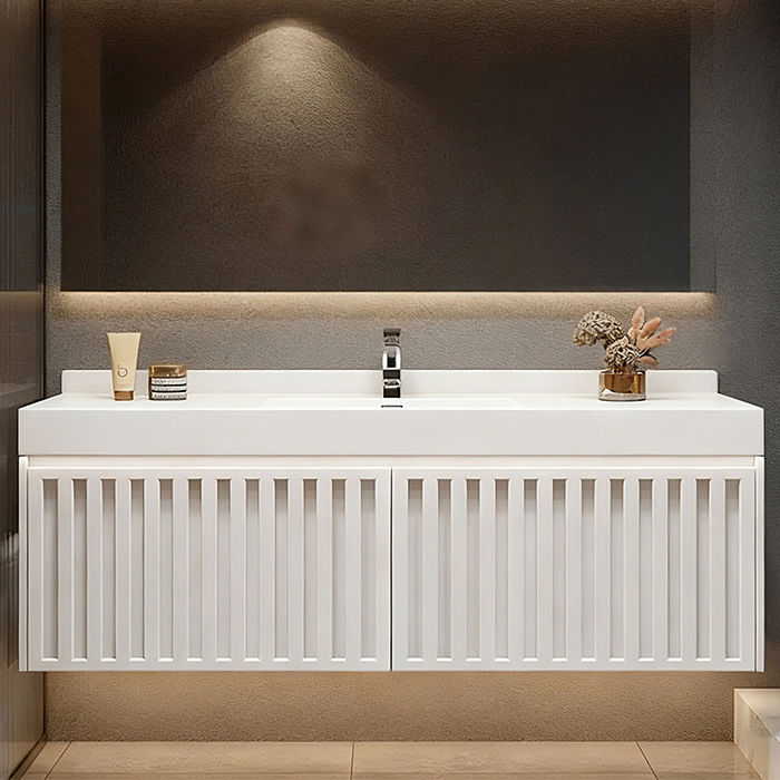 custom solutions with light colar cabinet