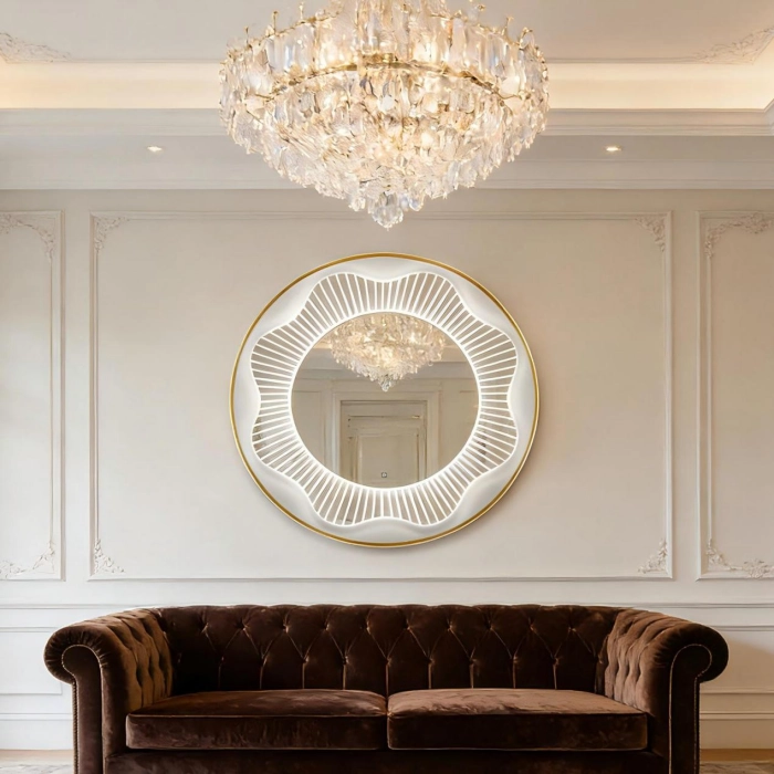 LED Bathroom Mirror Installation Height Guide Freestanding Wall Mirrors