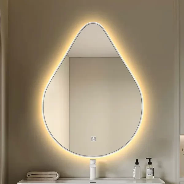 achat en gros miroir intelligent avec lumière chaude