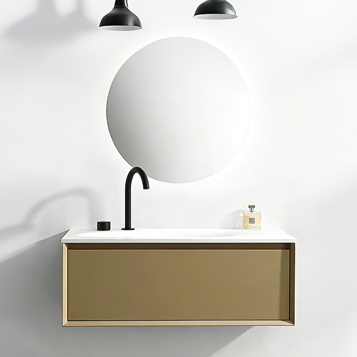 wholesale customization PVC wall-mounted bathroom vanity