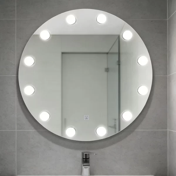 venta al por mayor led Hollywood lámpara anillo de diseño espejo