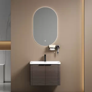 バルクカスタムPVCバスルームキャビネットスモールシングルバスルーム洗面台