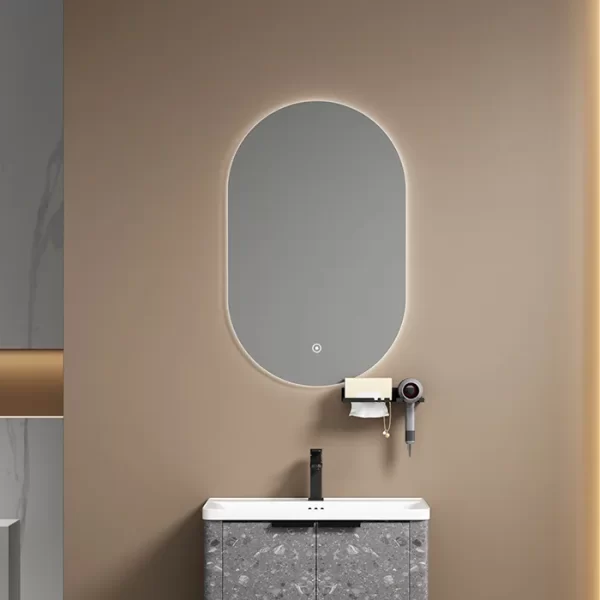 bulk custom led mirror with shelf