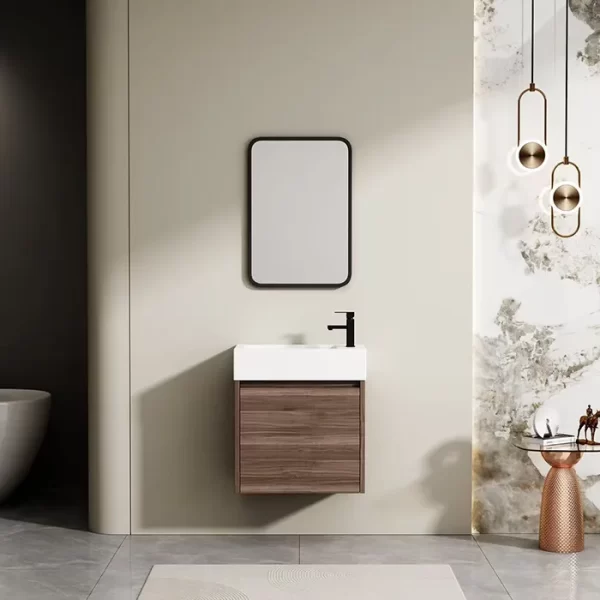 factory wholesale bathroom vanity, with modern design PVC bathroom cabinet for hotel
