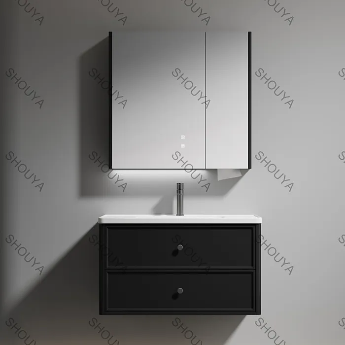 wholesale high quality modern bathroom cabinets, with Plywood material wall-mounted bathroom cabinet for hotel