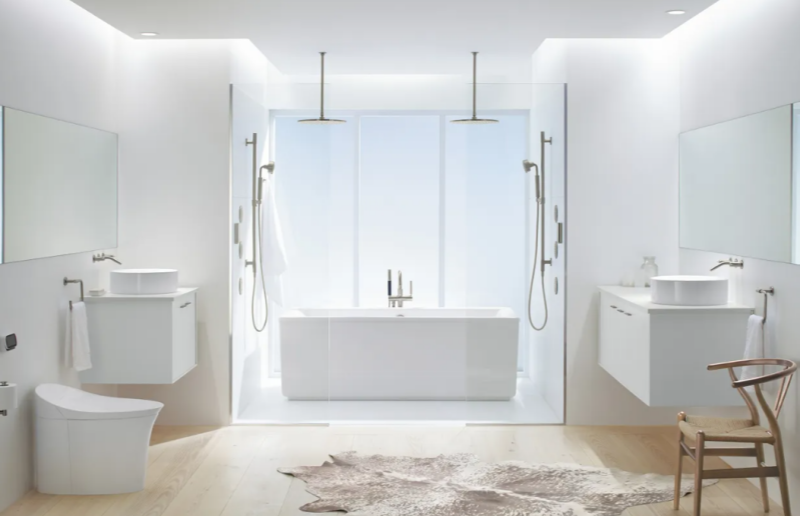 White Bathroom Furniture Dominates Europe and North America