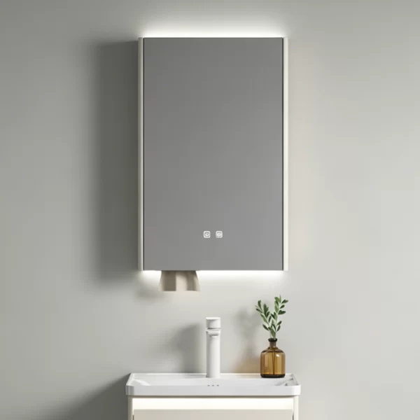 Wholesale small size LED mirror cabinet with antifog
