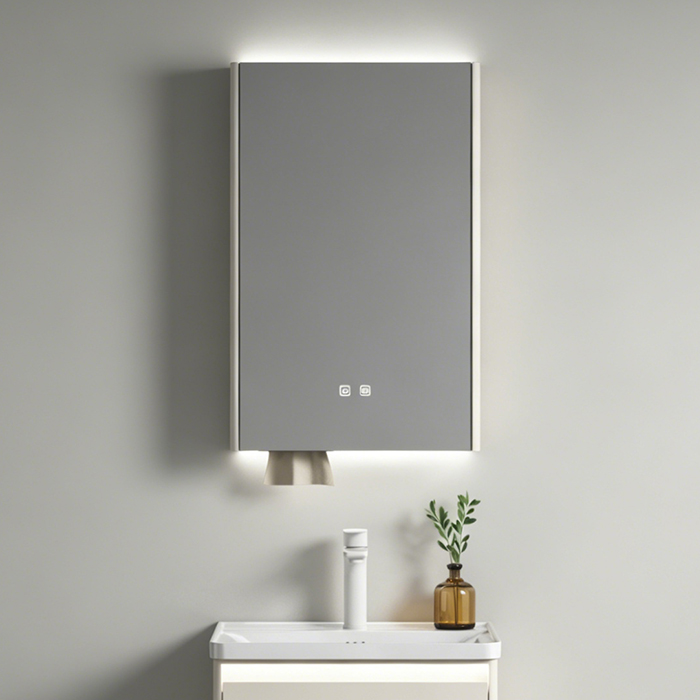 Wholesale small size LED mirror cabinet with antifog