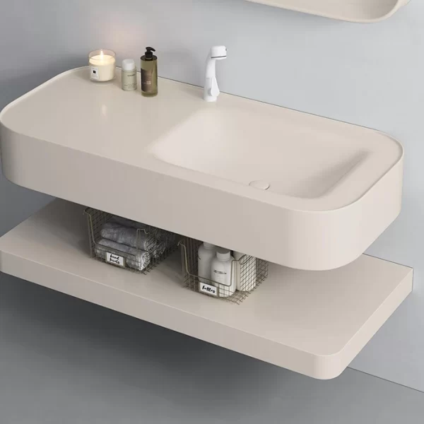 factory direct sale bathroom open storage vanity