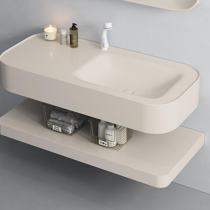 factory direct sale bathroom open storage vanity