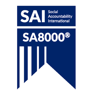 SA8000 Social Accountability Certificate for Ethical Manufacturing