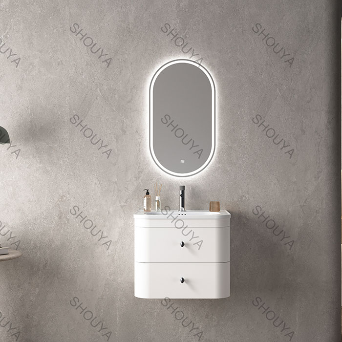 custom white cabinet bathroom vanity