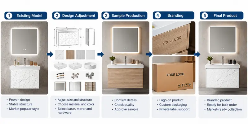 Custom Bathroom Vanity Cabinets: OEM Solutions for Private Label Brands